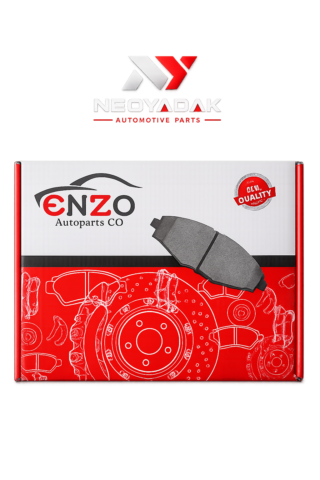 لنت ترمز جلو تیبا - ریو - ساینا - کوییک ENZO
