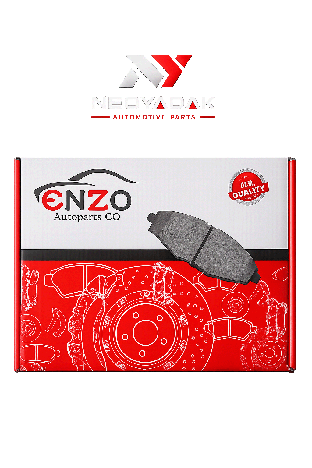 لنت ترمز عقب مناسب برای هیوندای سانتافه - جنسیس و کیا سورنتو - موهاوی ENZO